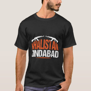Sikh Khalistan Zindabad Singh Punjabi T-Shirt