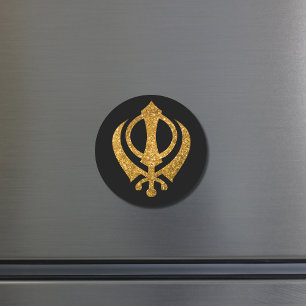 Sikh Khanda "Fearless & Free" Magnet