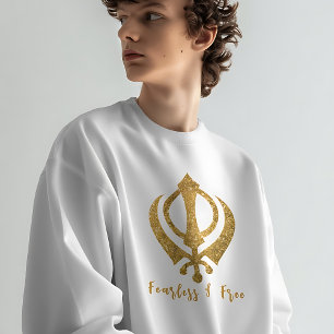 Sikh Khanda "Fearless & Free" Sweatshirt