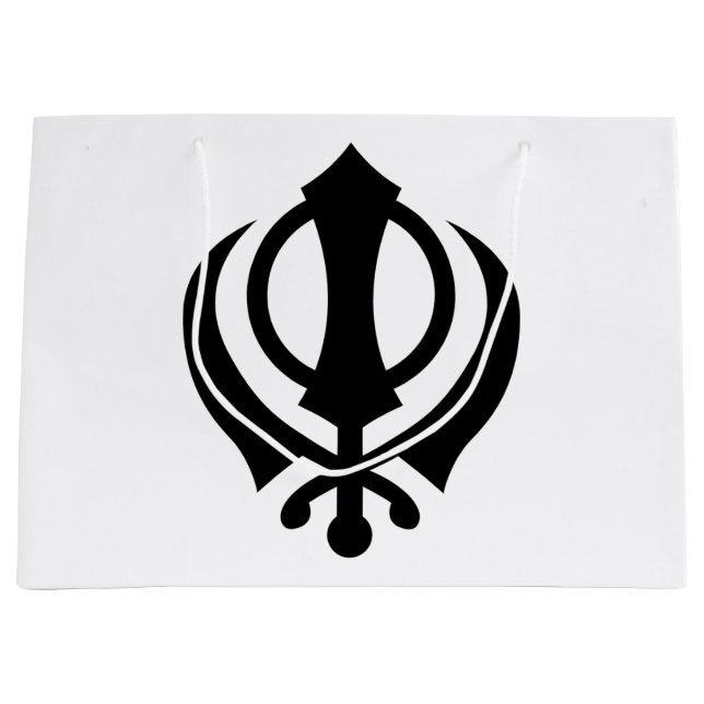 Sikh Khanda Große Geschenktüte (Vorderseite)