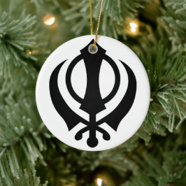Sikh Khanda Keramik Ornament