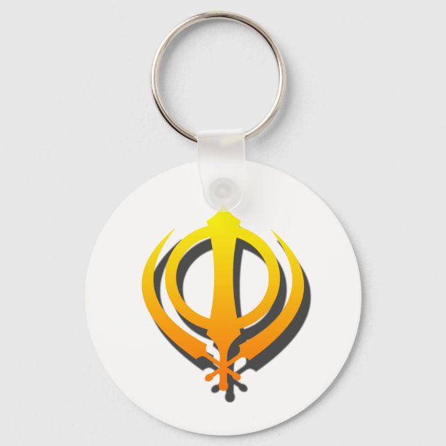 Sikh Khanda Khalsa Sikhism Punjabi Schlüsselanhänger (Vorderseite)