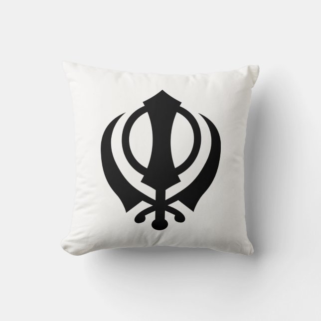 Sikh Khanda Kissen (Vorderseite)