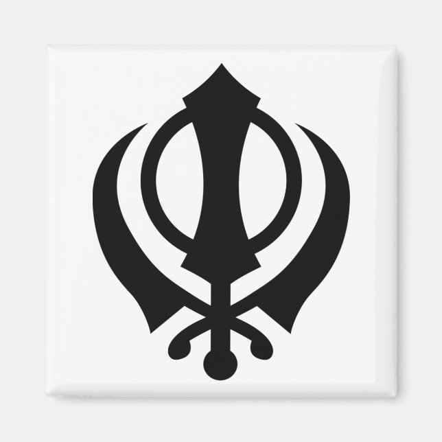 Sikh Khanda Magnet (Vorne)
