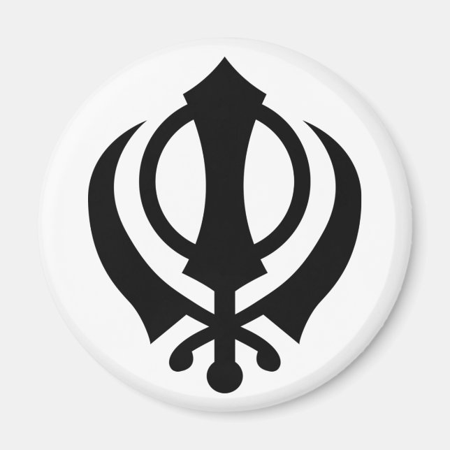 Sikh Khanda Magnet (Vorne)