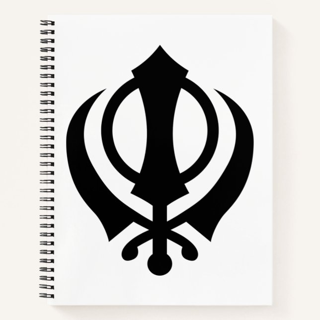 Sikh Khanda Notizbuch (Vorderseite)