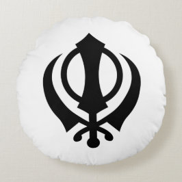 Sikh Khanda Rundes Kissen