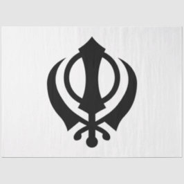 Sikh Khanda Seidenpapier