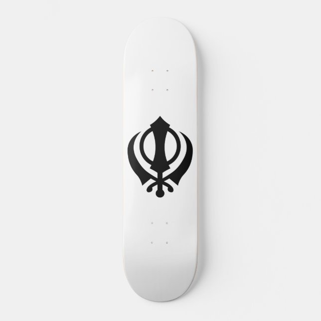 Sikh Khanda Skateboard (Vorderseite)
