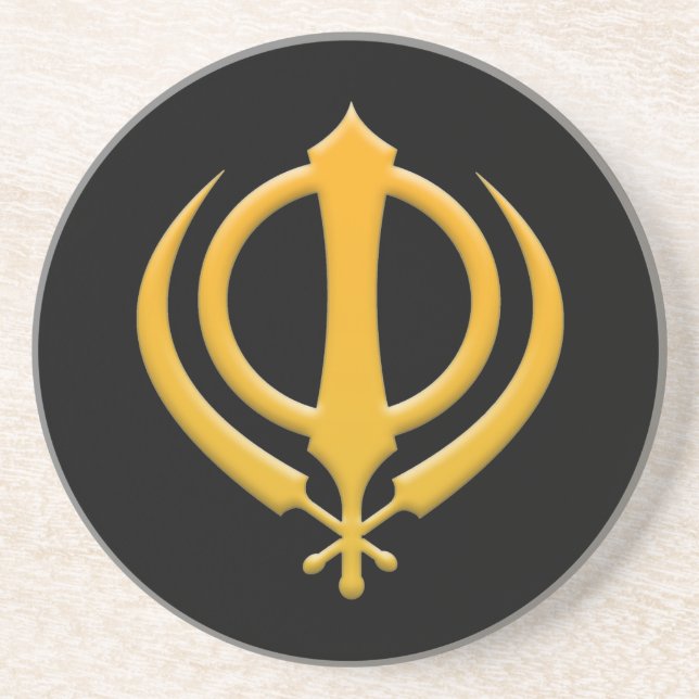 Sikh Khanda Untersetzer (Vorne)