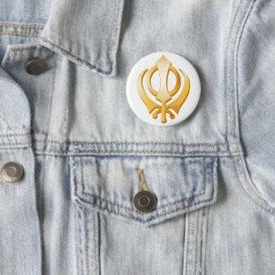 Sikh Symbol Button