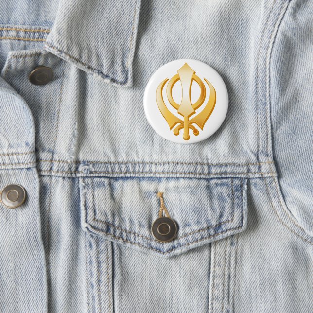 Sikh Symbol Button (Beispiel)