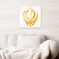 Sikh Symbol Leinwand Art
