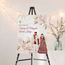 Sikh Welcome Wedding Sign Anand Karaj Begrüßungsze