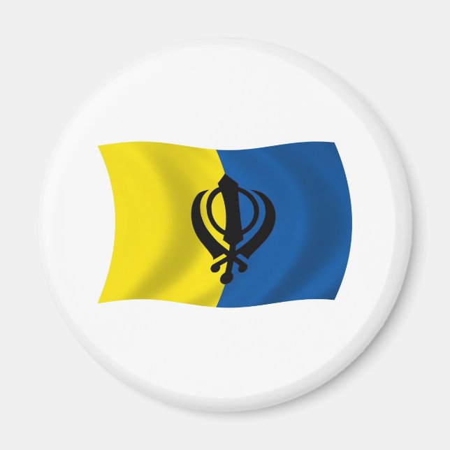 Sikhism Flag Magnet (Vorne)
