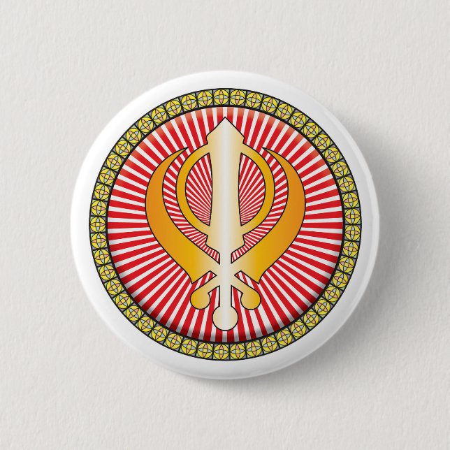 Sikhism-Ikone Button (Vorderseite)