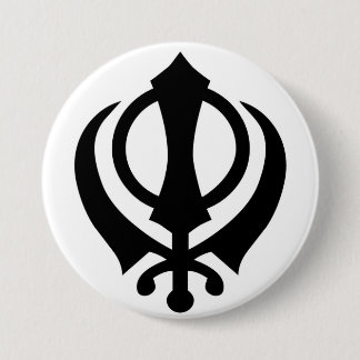 SikhKhanda Knopf Button