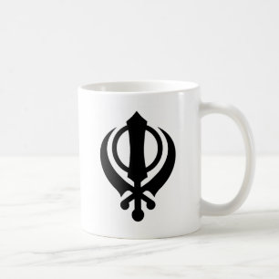SikhKhanda Schwarzes Kaffeetasse