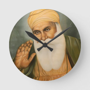 Sikhkunst/Symbol Runde Wanduhr