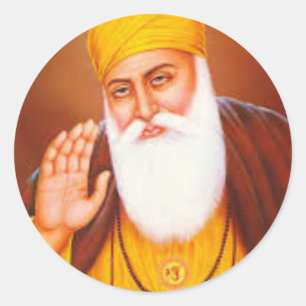 Sikhsymbol/Kunst Runder Aufkleber