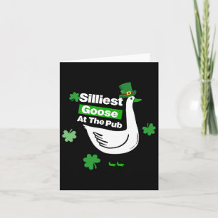 Silarly Goose im Pub T-Shirt St Patricks Shirts Karte
