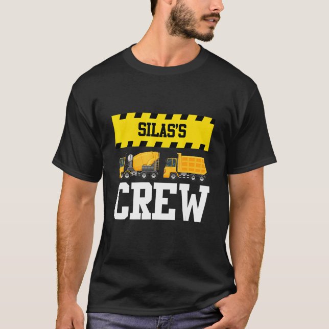 Silas Construction Crew Custom Dumptruck Dump Truc T-Shirt (Vorderseite)