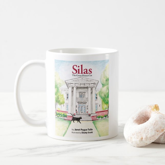 Silas, die Katze des Großen Hauses Kaffeetasse (Mit Donut)