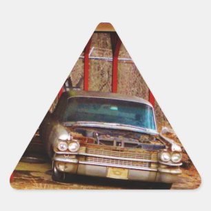 Silber 1963 Sadan Deville Dreieckiger Aufkleber