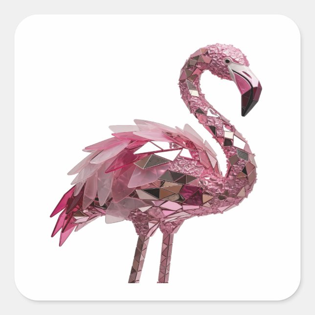 Silber-Abstraktkunst-Geschenk-Aufkleber Quadratischer Aufkleber (Vorderseite)
