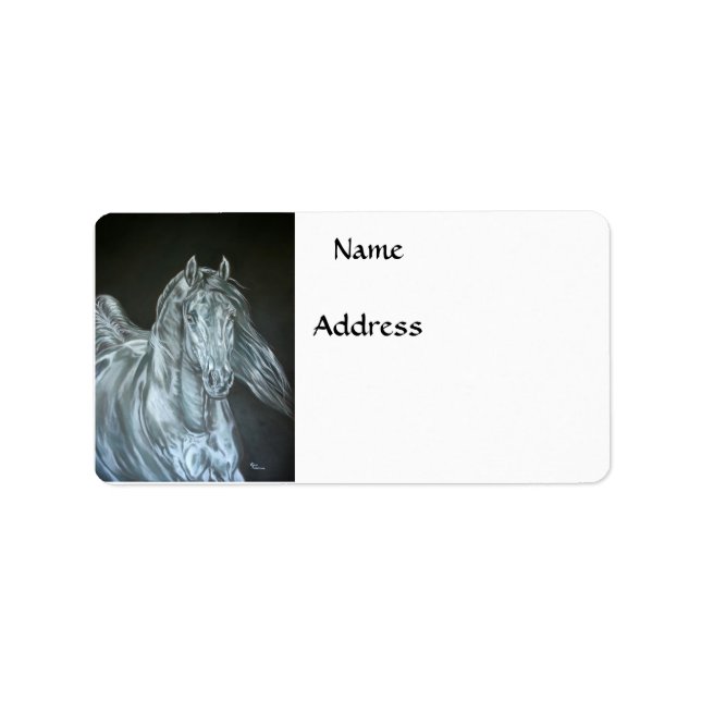 Silber Adressaufkleber (Vorne)