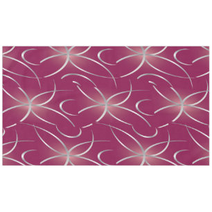 Silber auf Magenta Tischdecke