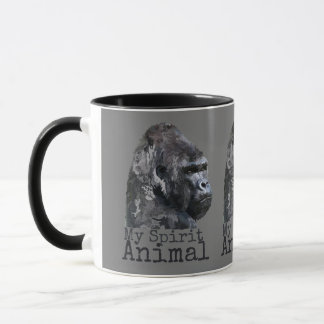 Silber Back Gorilla Spirit Tier Tasse