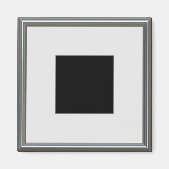 Silber-Bilderrahmen Magnet (Vorne)