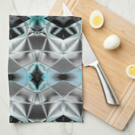 Silber bis Blau in Bezug auf die virtuelle Linie Geschirrtuch