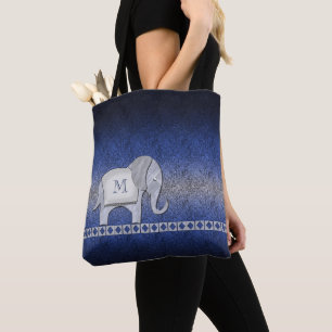 Silber/Blau-ID390 für Elephant Walk Monogram