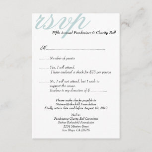 Silber blu gala formales Ereignis elegante UAWG Re Einladung