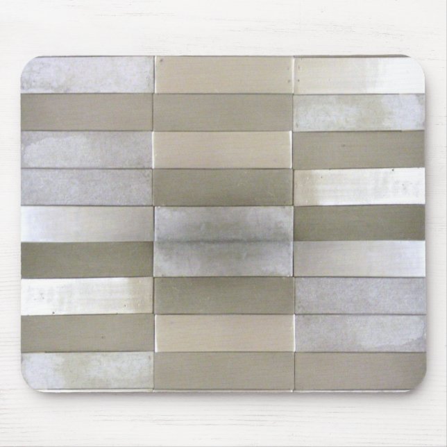 Silber deckte Mousepad mit Ziegeln (Vorne)