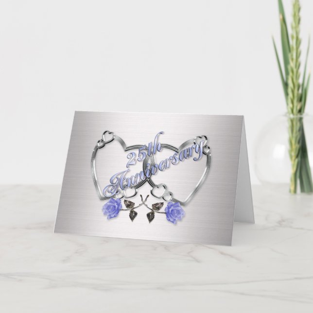 Silber des 25. Jahrestags Einladung (Vorderseite)