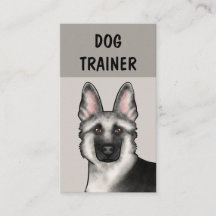 Silber Deutscher Schäferhund-Trainer Haustierdiens