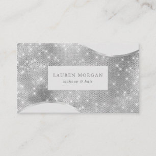 Silber-Dunkelfolie luxuriös Visitenkarte