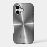 Silber-Edelstahlprint