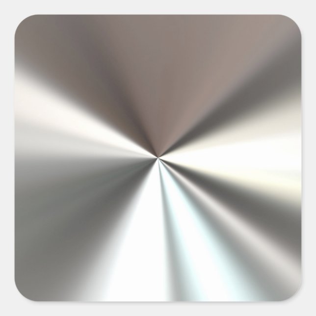 Silber-Explosions-Aufkleber Quadratischer Aufkleber (Vorderseite)