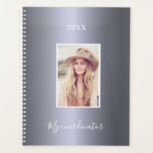 Silber-Foto elegante Termine 2027 Planer