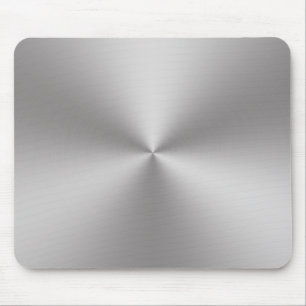 Silber gebürsteter Radialstrahl des Metallblick-  Mousepad