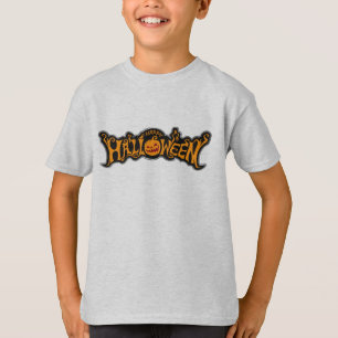 Silber gerahmter glücklicher Halloween-Rubinaugen- T-Shirt