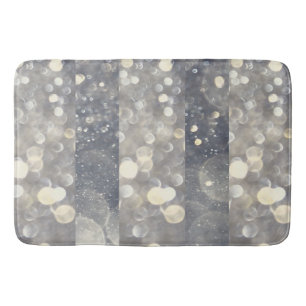 Silber Glanz Glitter Glamour Glam modern trendy Badematte