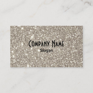 Silber Glitter Visitenkarte