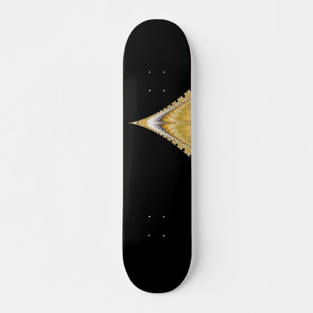 Silber-Gold-Vulkan-Skateboard Skateboard (Vorne)