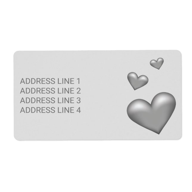 Silber-Graue Farbhörer mit benutzerdefiniertem Tex (Vorne)