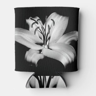 Silber Lily: einfarbige Blumen-Eleganz. Dosenkühler